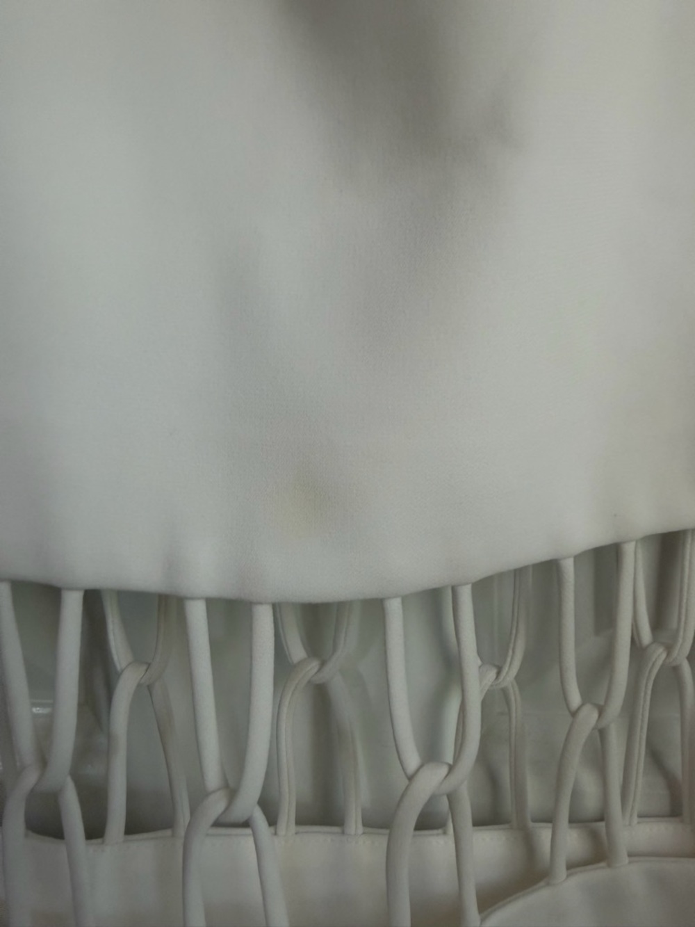 Alexis White Strappy Maxi Dress with Fringe Cutout - Picture 3 of 7